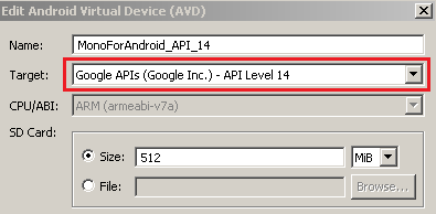 Modify existing Android Virtual Device
