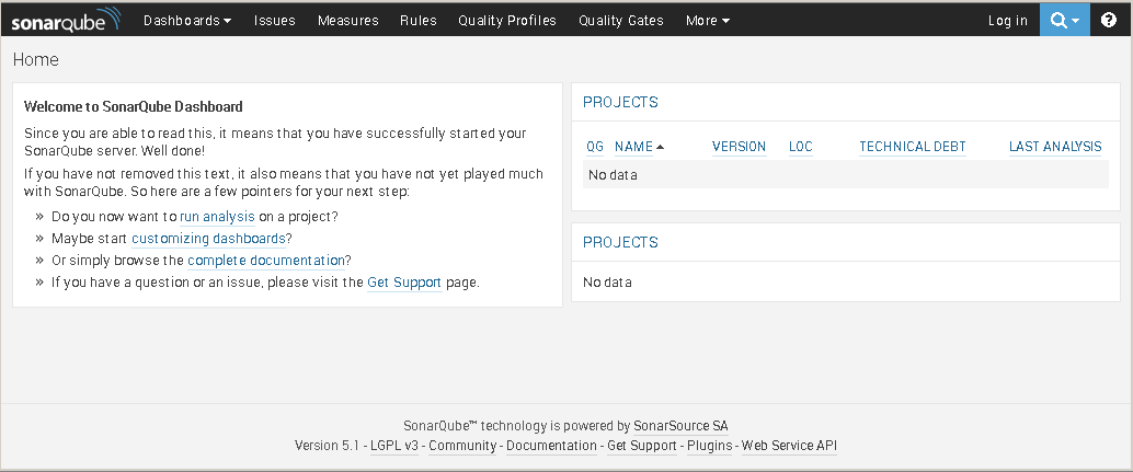 Sonar Qube connected with SQL Server