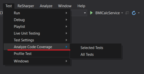 Code Coverage feature in Visual Studio 2017