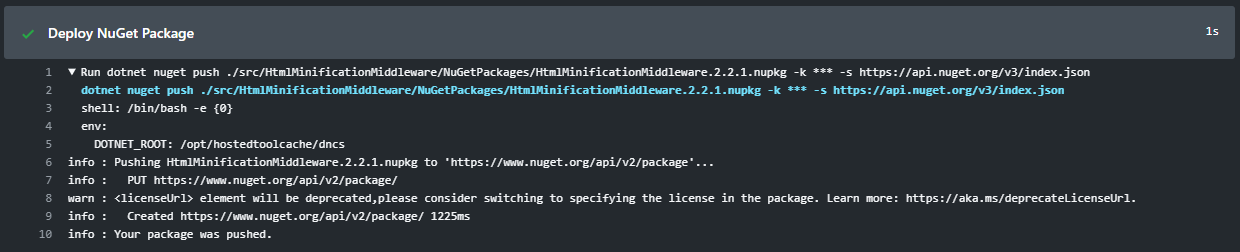 NuGet deployment