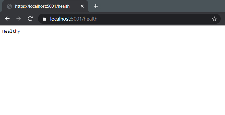 Health endpoint