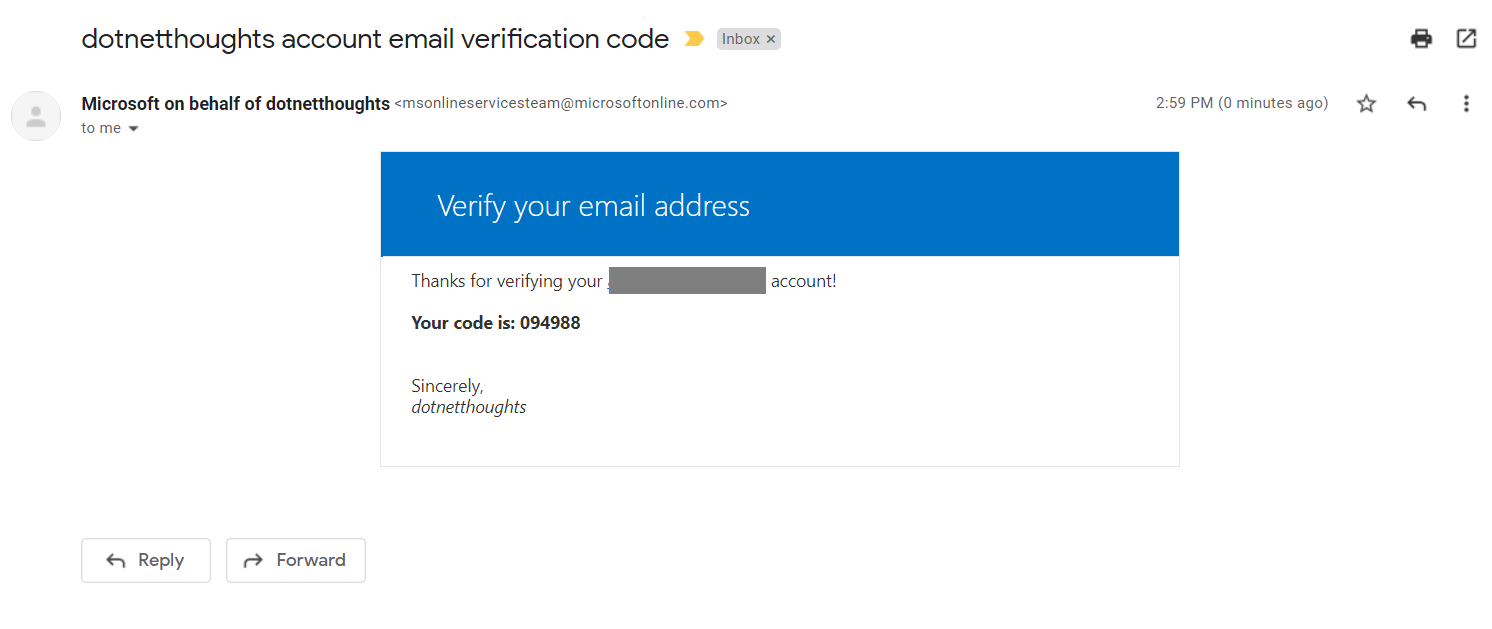 Email Address verification