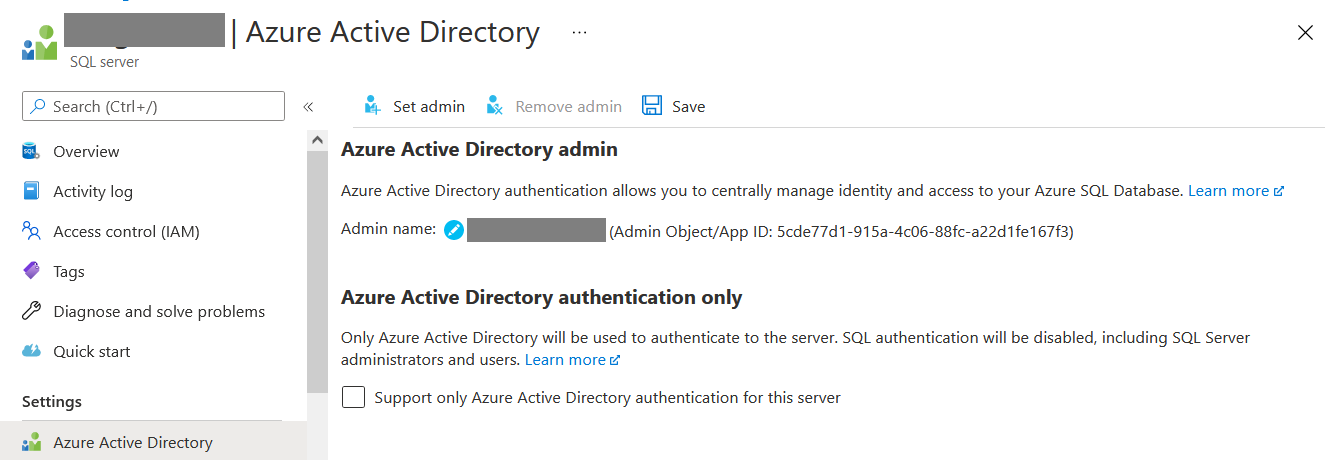 Configure Azure AD User in Sql Server