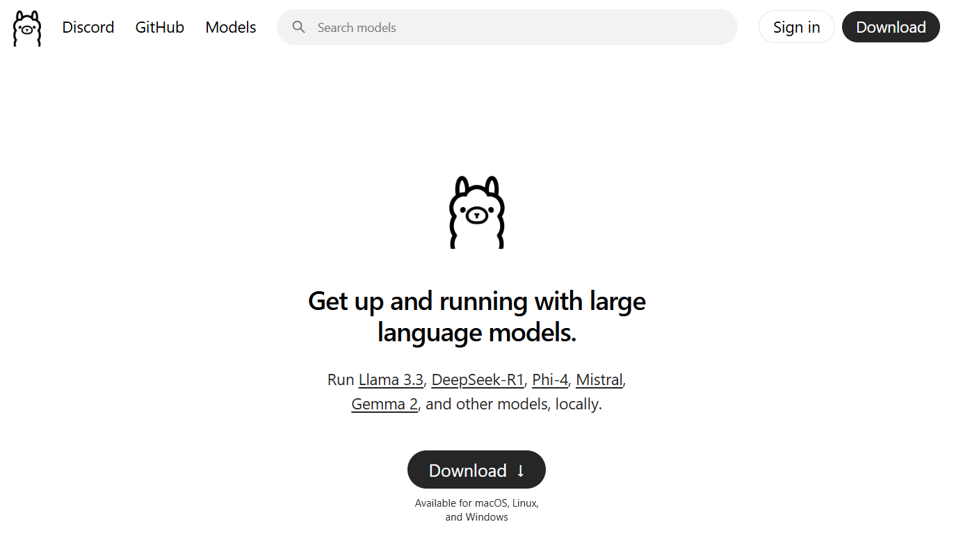 Ollama Homepage