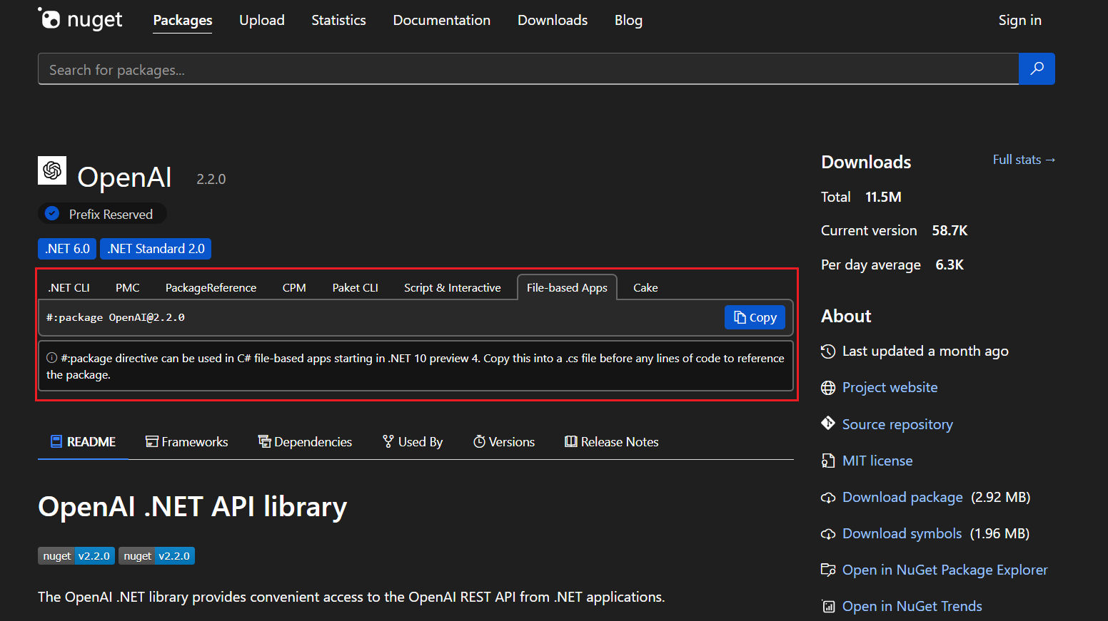 NuGet File based app