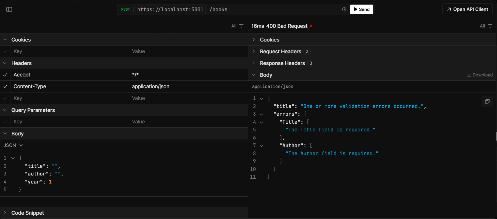 Minimal API Validation support