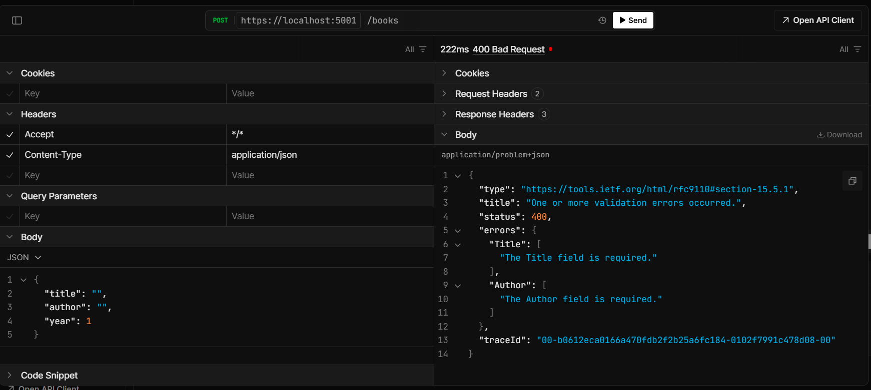Minimal API Validation support with ProblemDetails