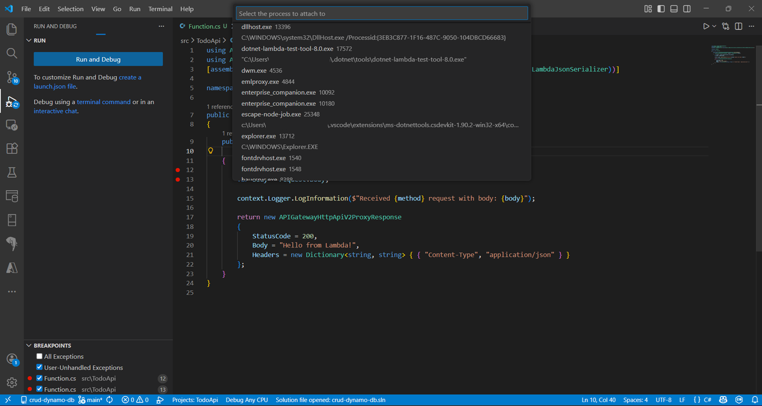 Debugging with VS Code