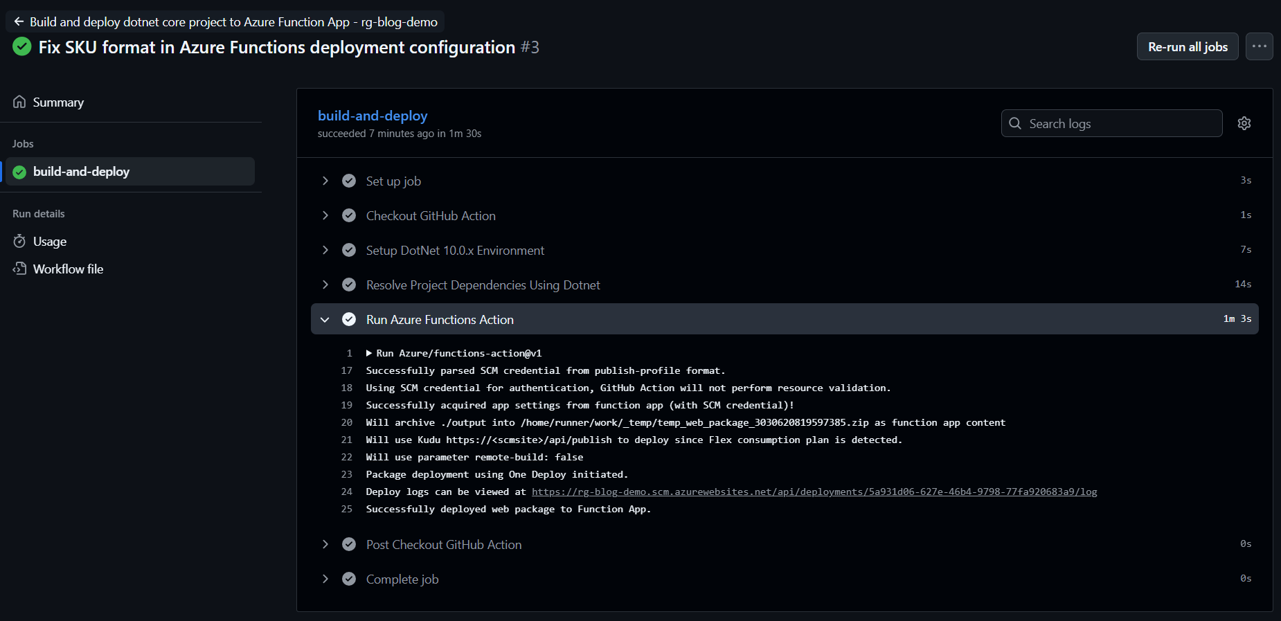 GitHub Action Completed successfully